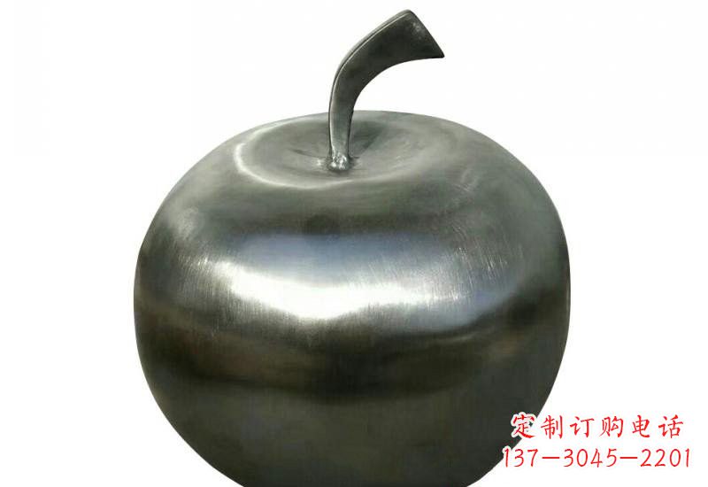 烟台不锈钢苹果雕塑精美的艺术之作