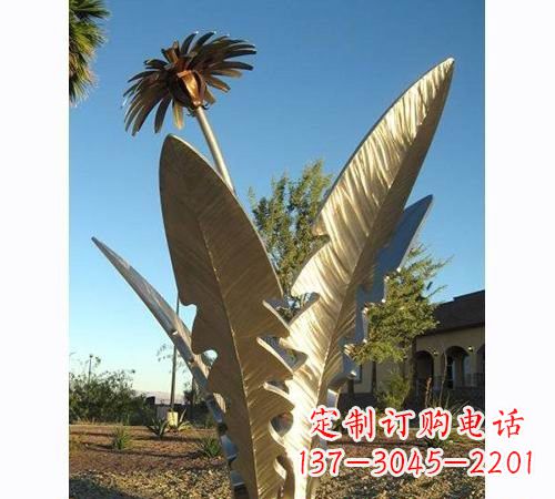 烟台不锈钢蒲公英雕塑——点缀公园美景