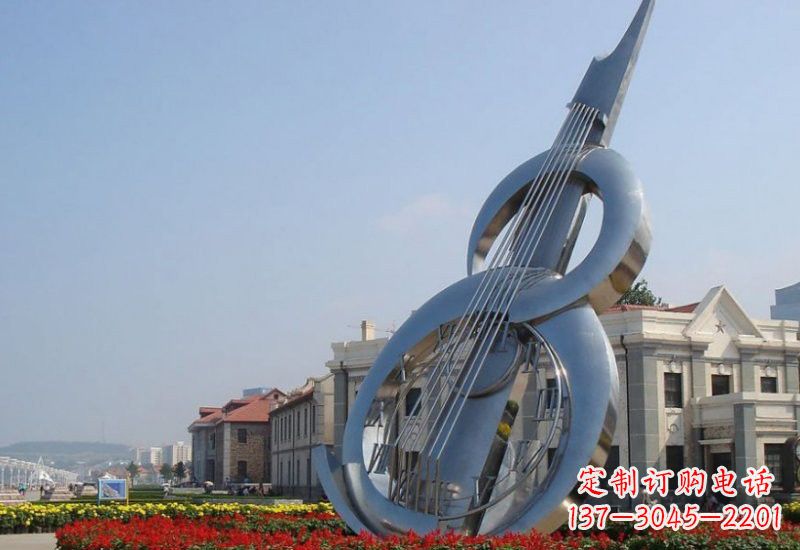 烟台不锈钢大提琴雕塑