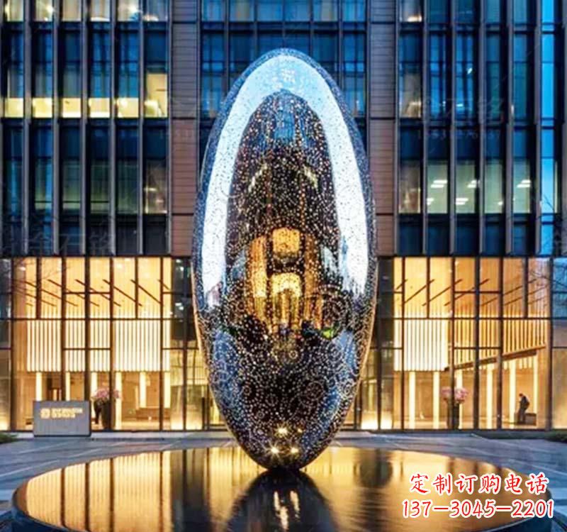 烟台不锈钢圆环雕塑抽象艺术的完美诠释