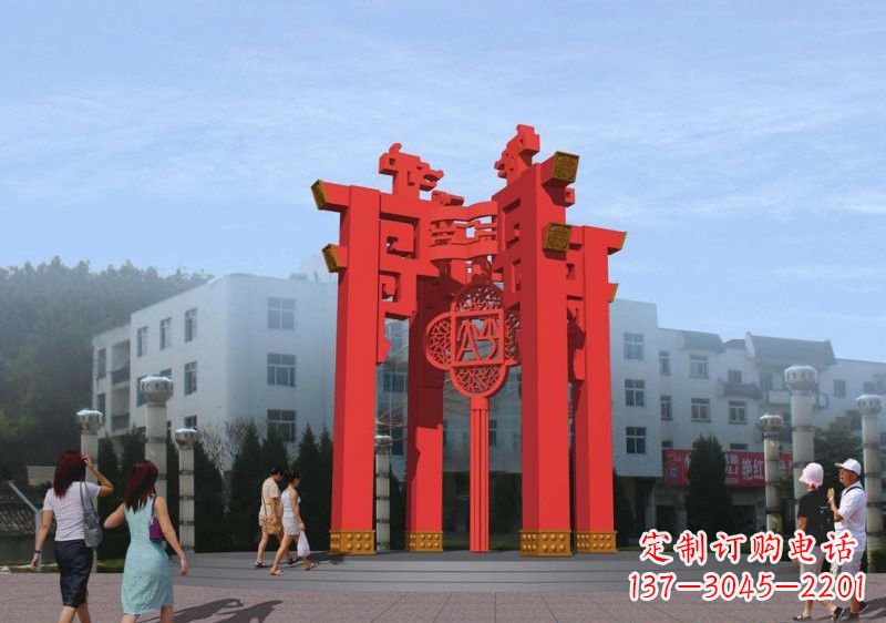 烟台不锈钢灯笼雕塑——点亮城市美景