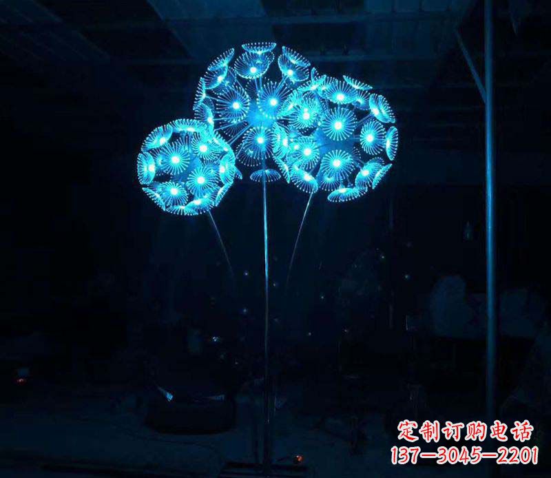 烟台不锈钢蒲公英雕塑——象征着美丽的自由