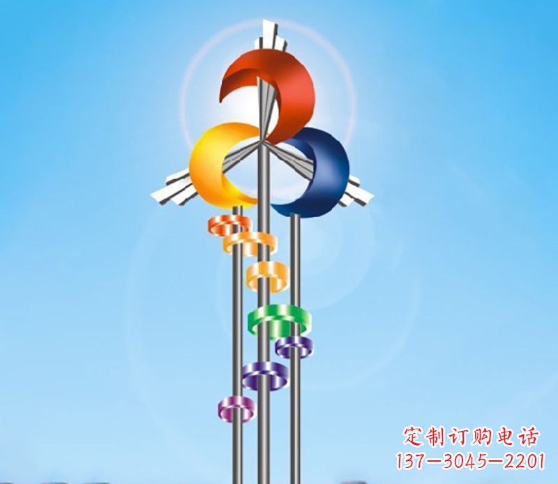 烟台不锈钢风车雕塑精美的艺术之作