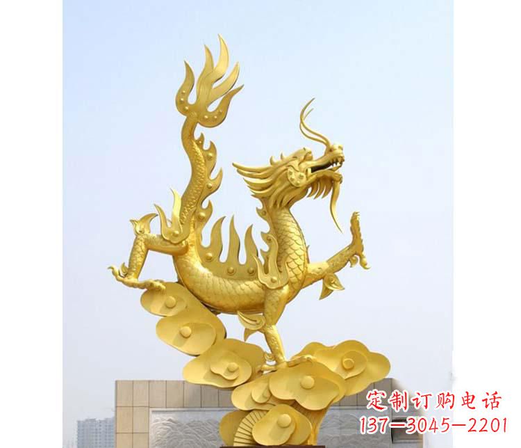 烟台不锈钢虎跃雕塑——传承英雄气概