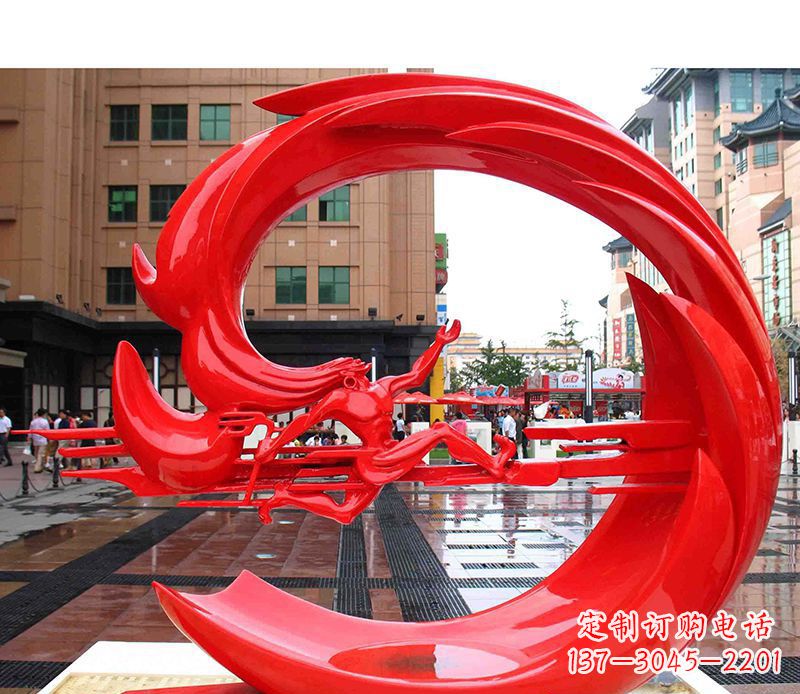 烟台精美的不锈钢圆环雕塑
