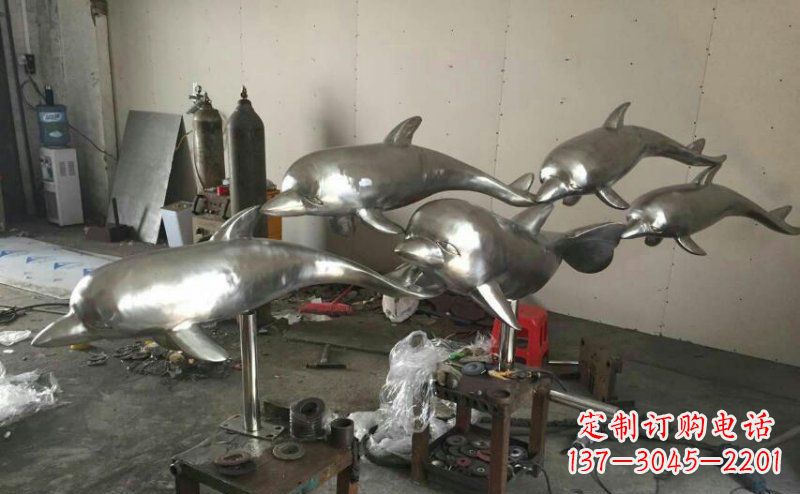 烟台不锈钢海豚雕塑