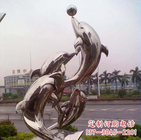 烟台不锈钢海豚雕塑艺术之美