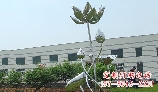 烟台不锈钢荷花雕塑