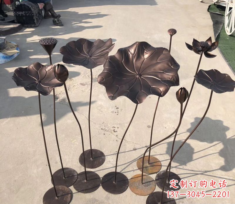 烟台不锈钢荷花雕塑传承传统文化