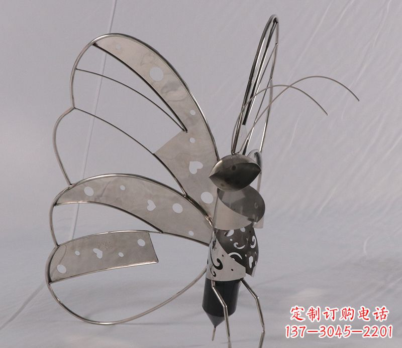 烟台不锈钢蝴蝶雕塑精美的艺术品