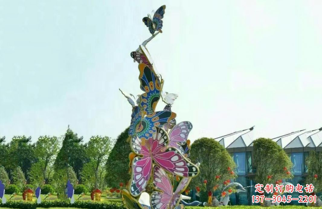 烟台不锈钢蝴蝶美丽的雕塑之美