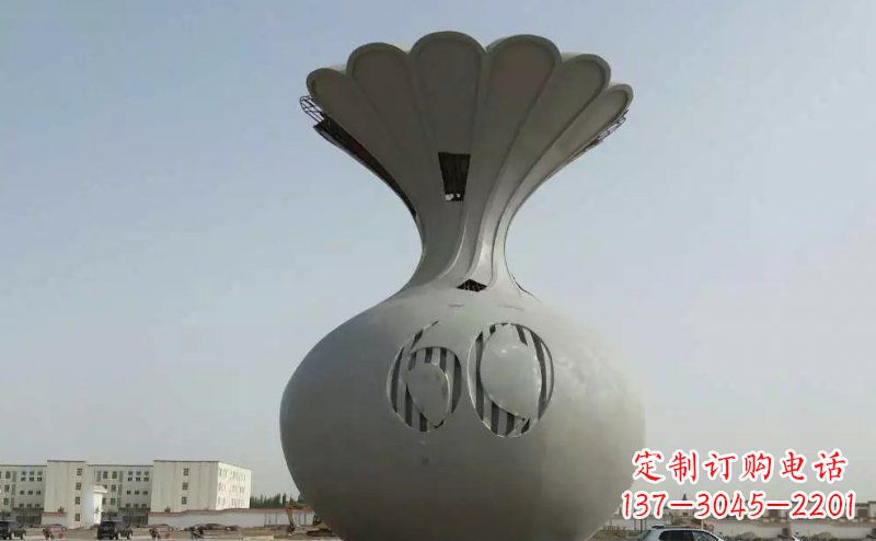 烟台不锈钢花篮雕塑精美绝伦