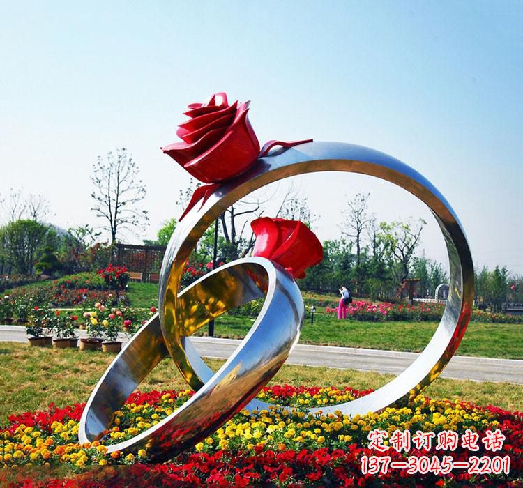 烟台精美不锈钢戒指雕塑