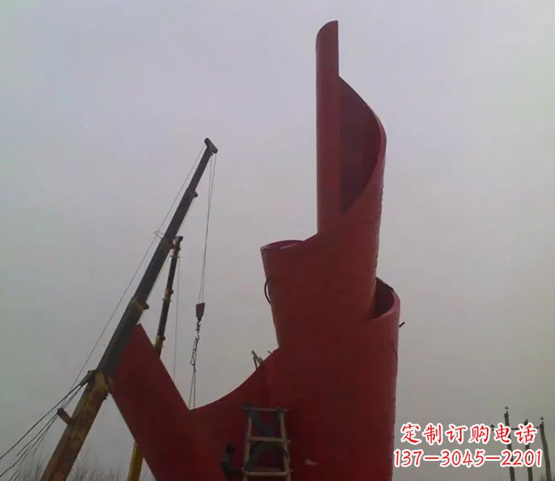 烟台不锈钢火炬雕塑点燃社会进步的火炬