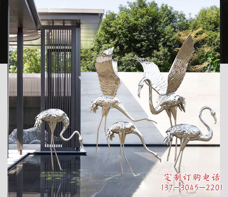 烟台不锈钢火烈鸟雕塑雕刻艺术的精粹