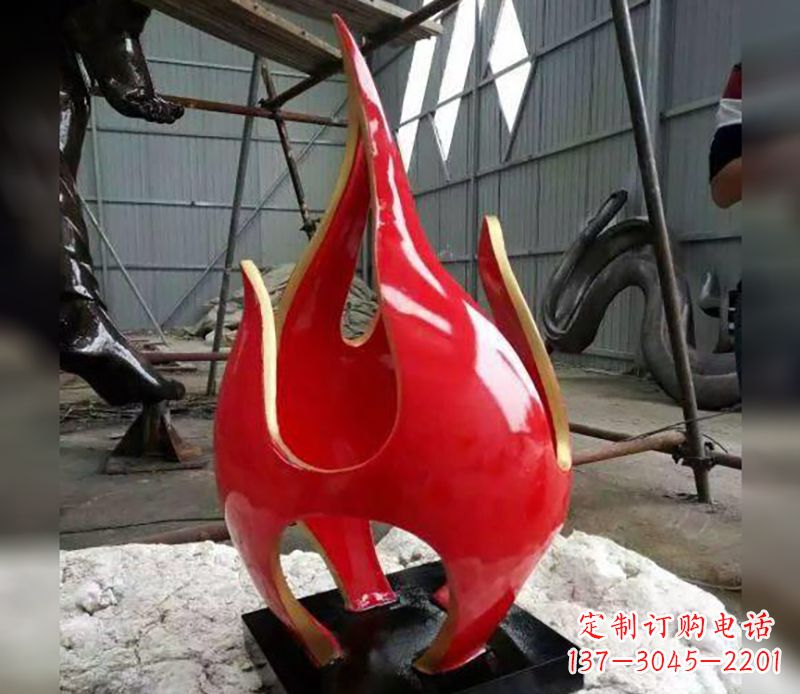 烟台不锈钢火龙果雕塑传承传统文化的艺术品