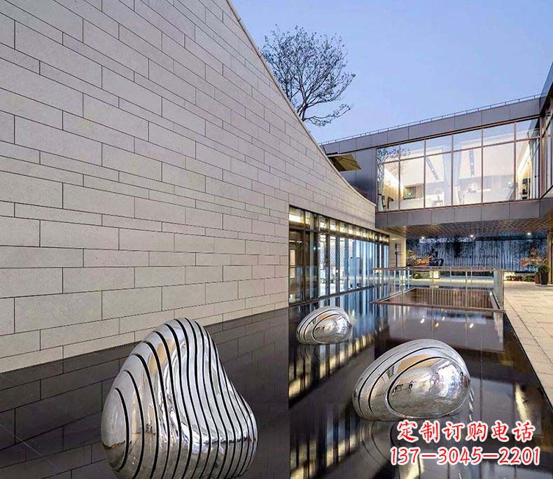 烟台精美不锈钢假山雕塑