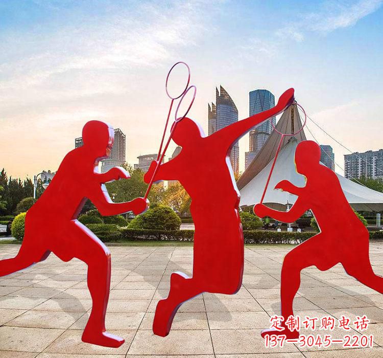 烟台不锈钢羽毛球雕塑艺术与运动的完美结合