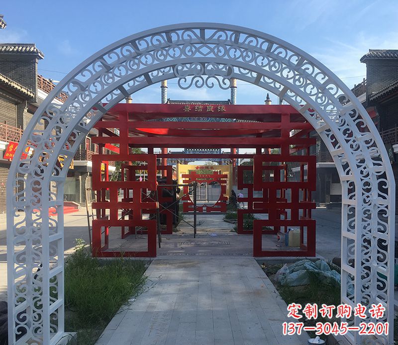 烟台不锈钢拱门雕塑——精美绝伦