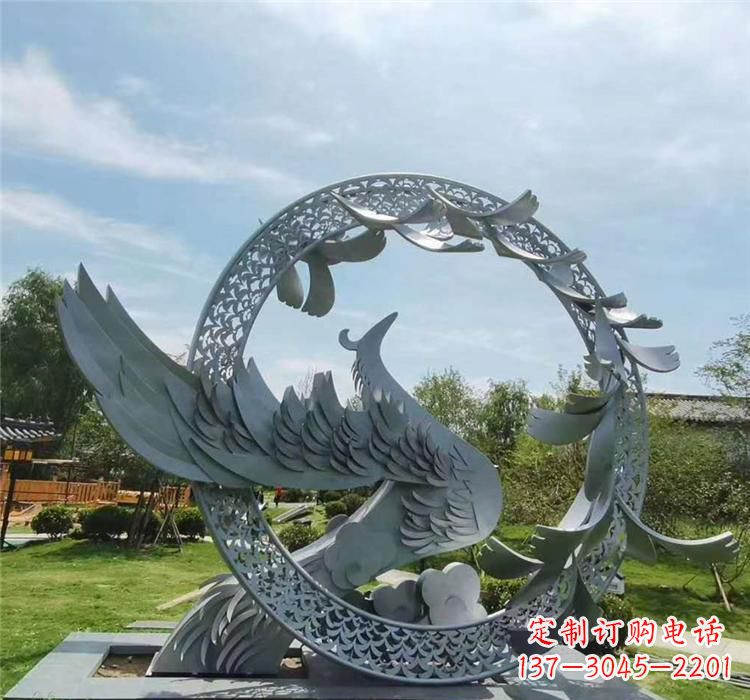 烟台不锈钢简易凤凰雕塑精美绝伦