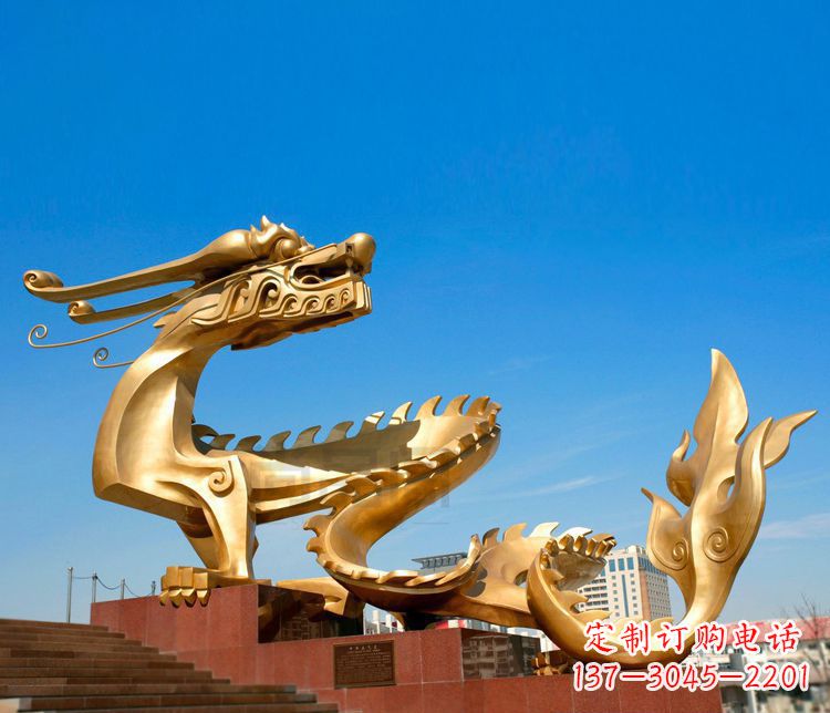烟台不锈钢金龙——雕塑之美