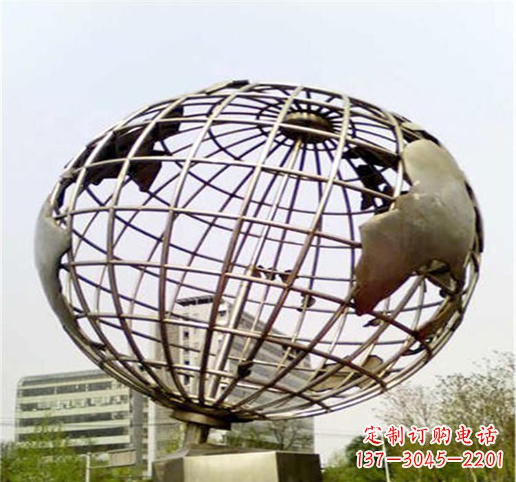 烟台不锈钢地球仪雕塑让美景永恒