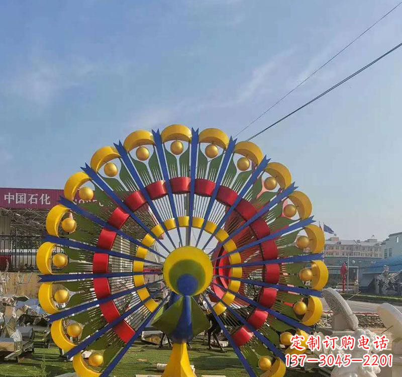 烟台不锈钢孔雀雕塑艺术的精美表达