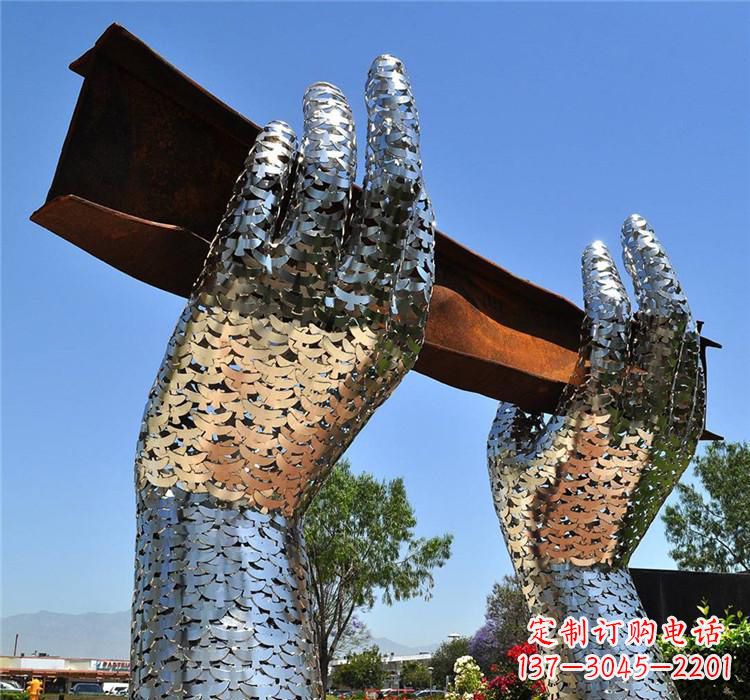 烟台不锈钢拱门雕塑精美绝伦