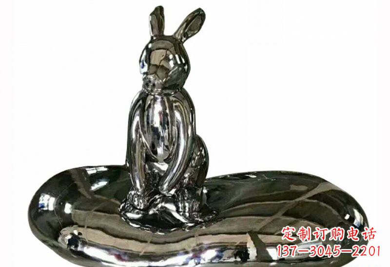 烟台不锈钢兔子雕塑