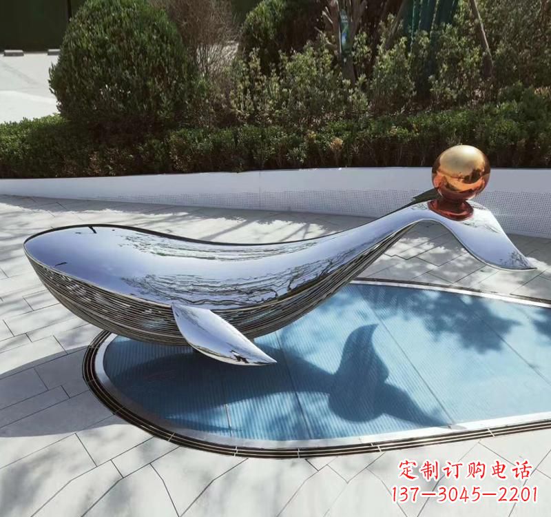 烟台不锈钢海豚雕塑精美而优雅