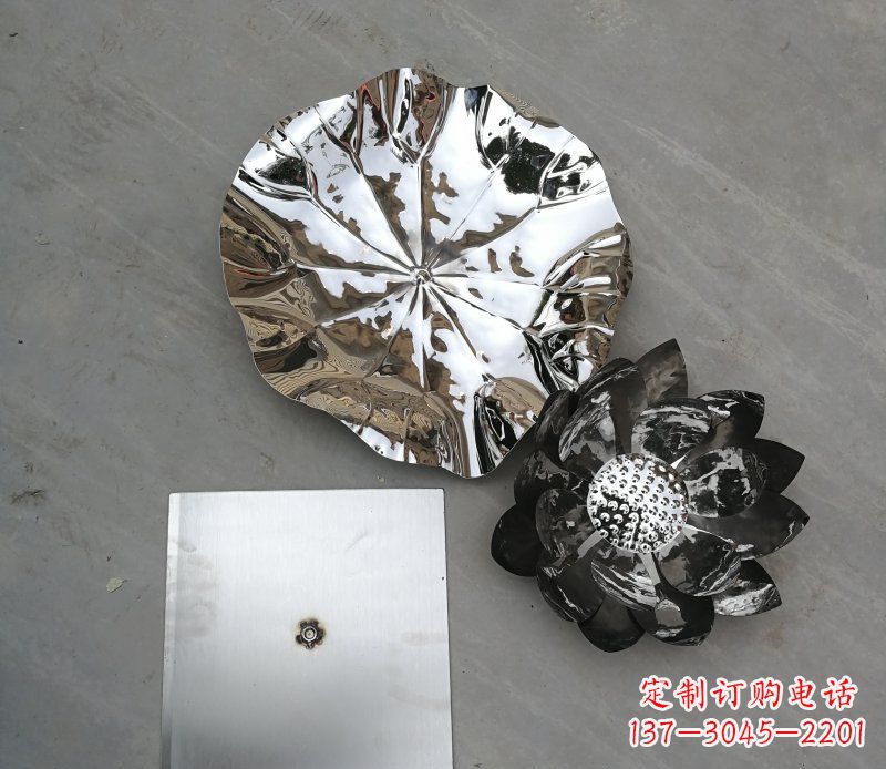 烟台不锈钢荷叶公园景观雕塑