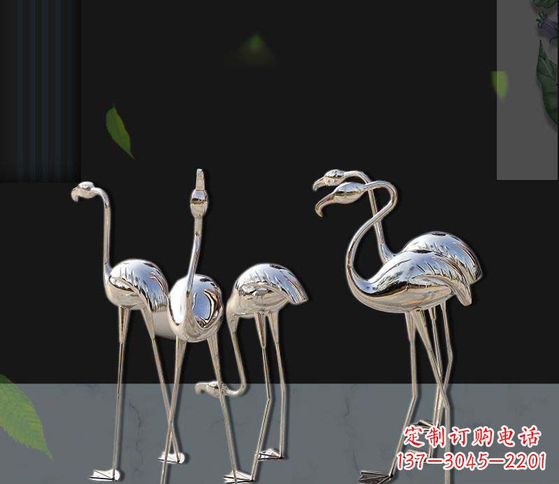 烟台非凡之美不锈钢火烈鸟雕塑