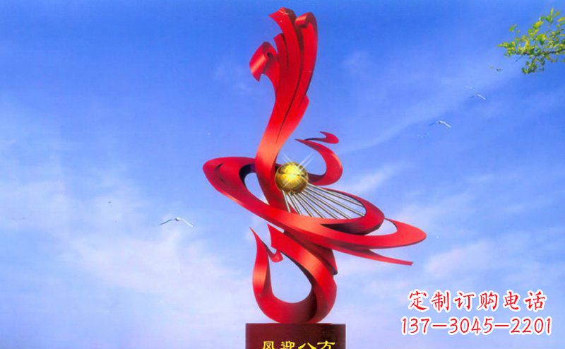 烟台不锈钢孔雀雕塑——迎接八方美好