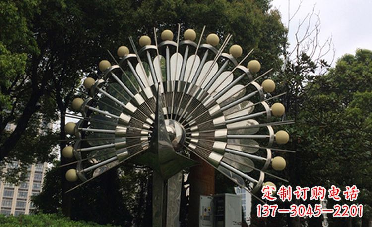 烟台美丽的不锈钢孔雀雕塑
