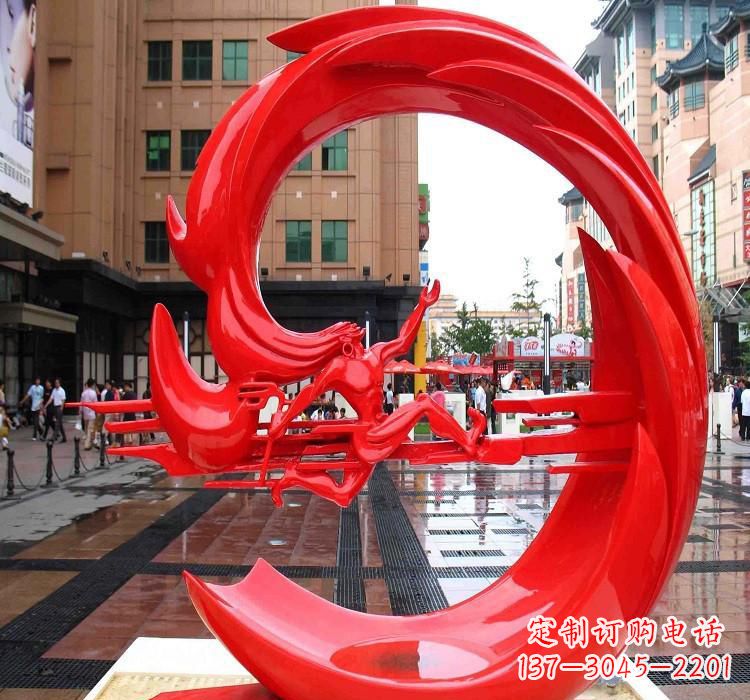 烟台夸父雕塑一种不锈钢的艺术