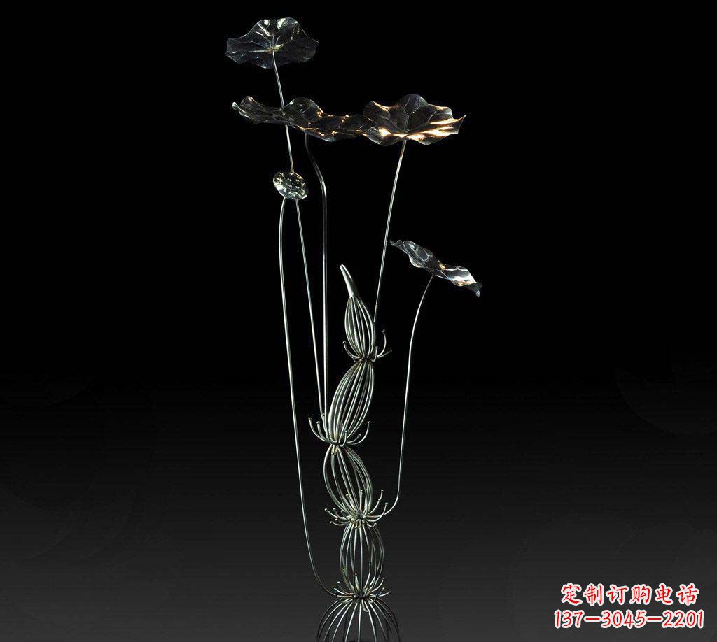烟台不锈钢荷叶雕塑精致优雅的艺术宝藏
