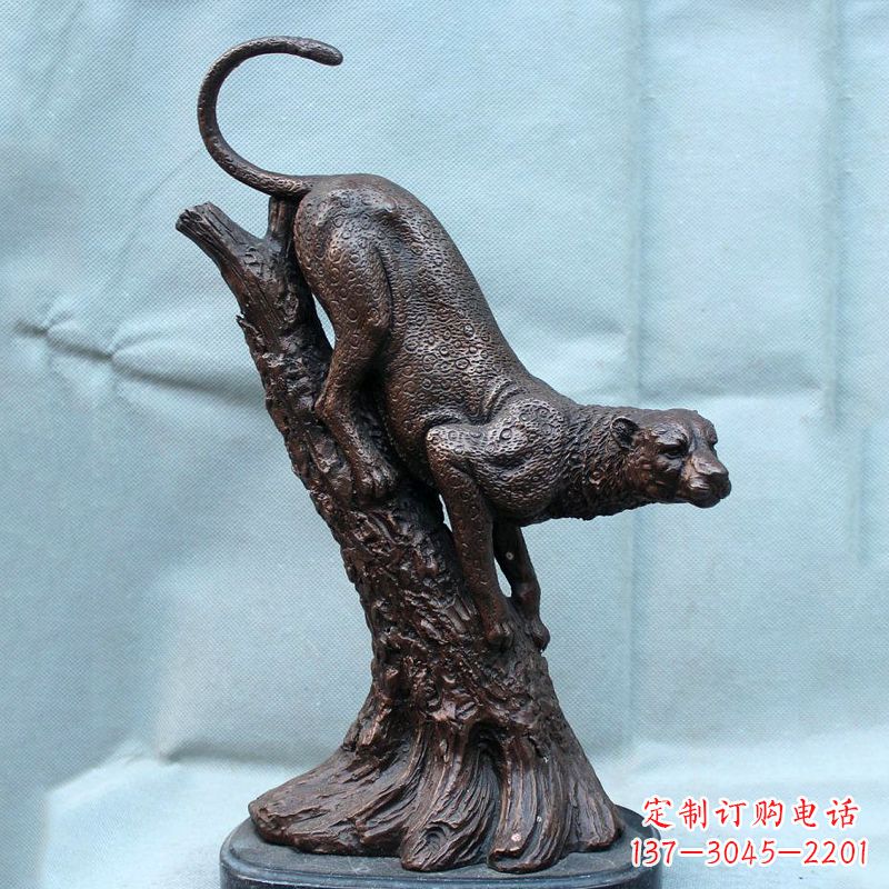 烟台不锈钢猎豹雕塑经典之美