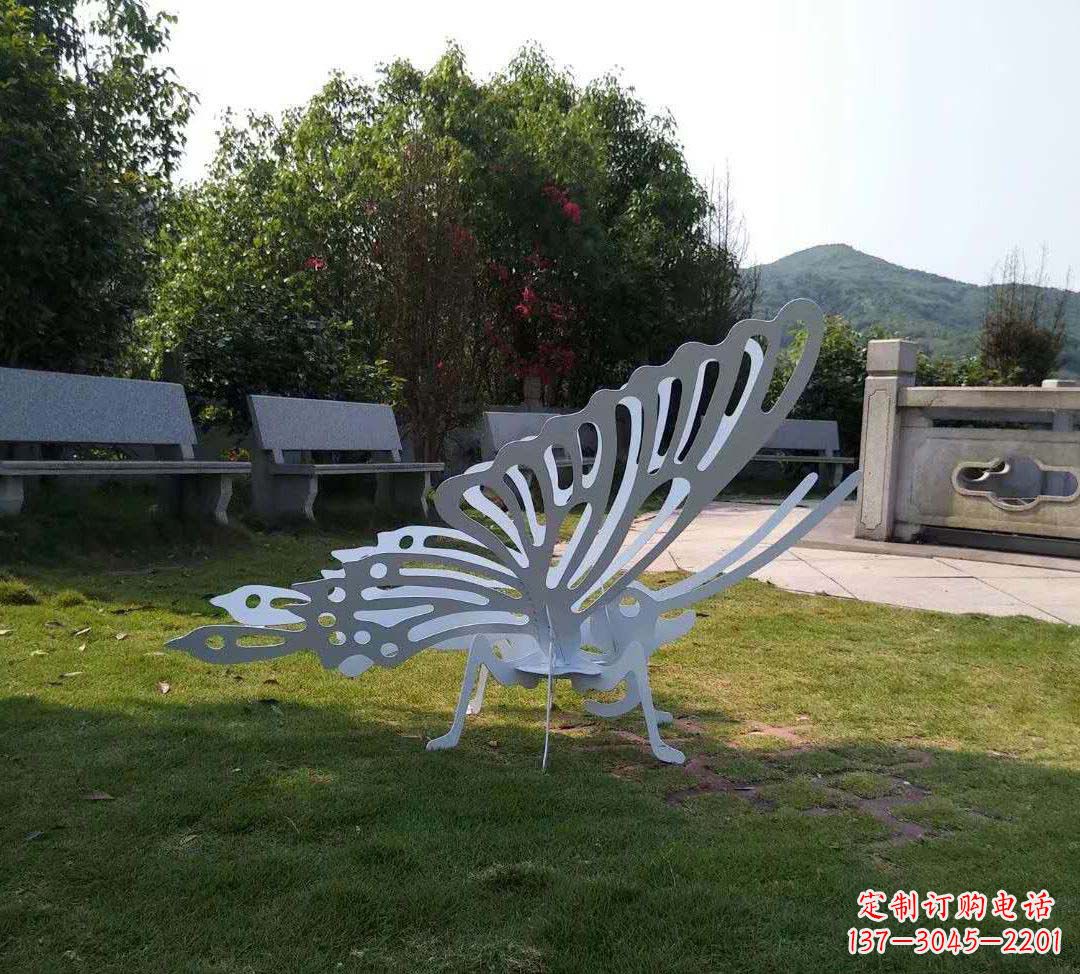 烟台不锈钢镂空蝴蝶装饰雕塑精美雕塑点缀美好生活