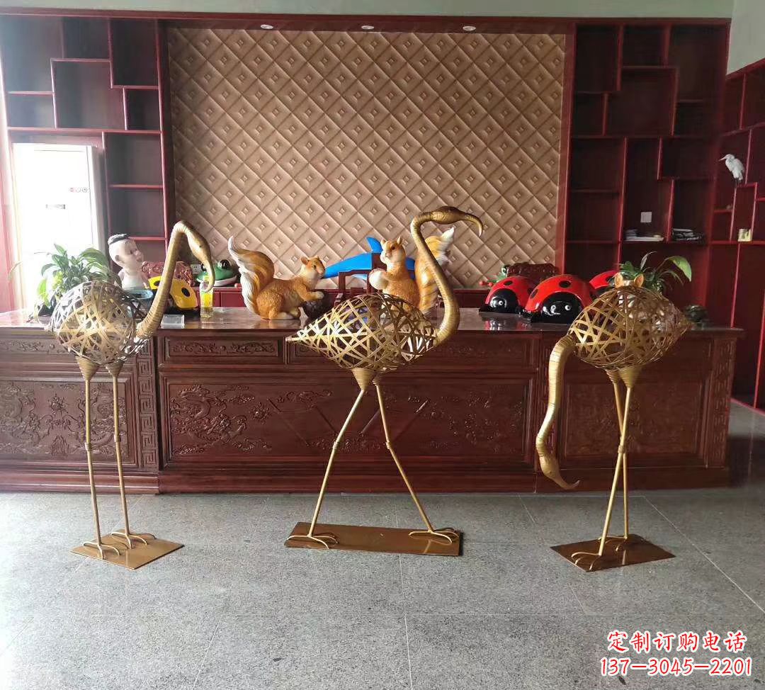 烟台不锈钢火烈鸟雕塑——熠熠生辉