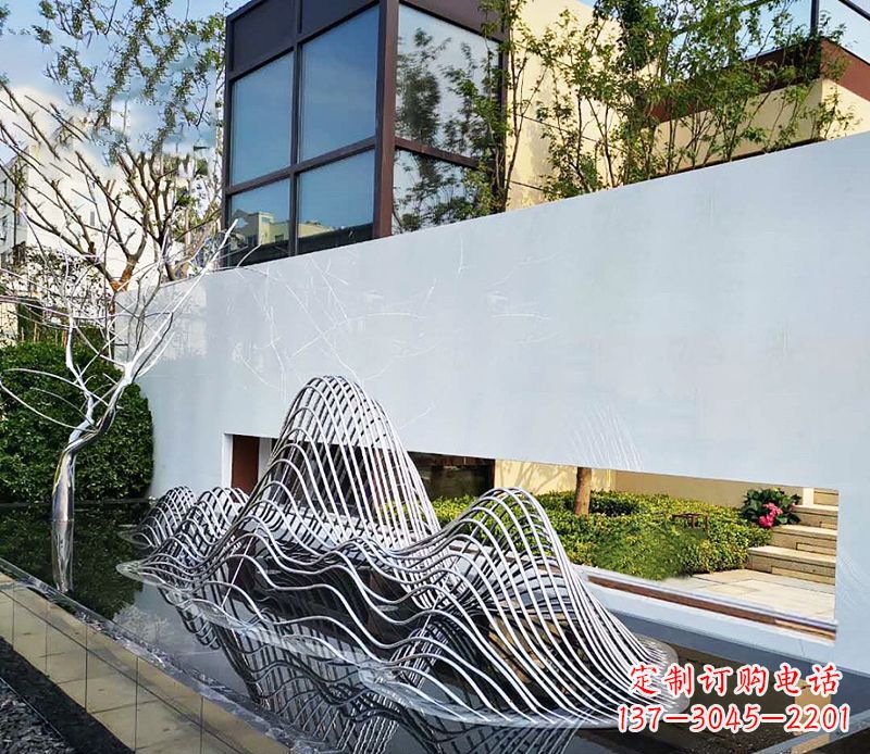 烟台不锈钢镂空假山雕塑精美外形,细腻工艺