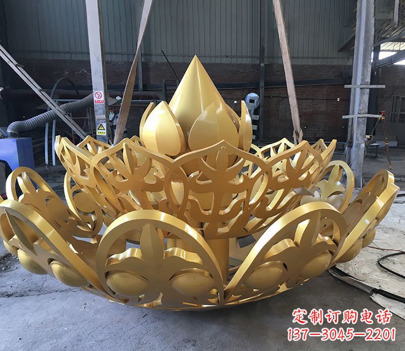 烟台不锈钢莲花雕塑精美绝伦