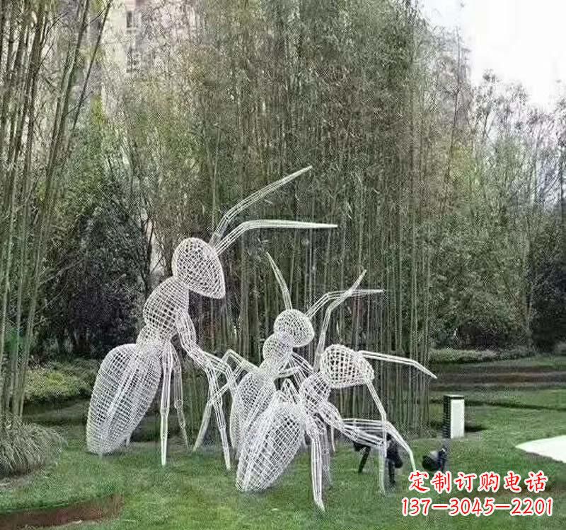 烟台不锈钢镂空蚂蚁雕塑艺术细节的精彩绝伦
