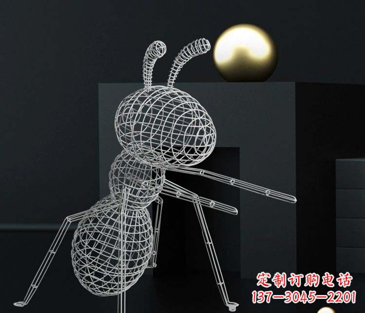烟台不锈钢镂空蚂蚁雕塑艺术与科技的结合