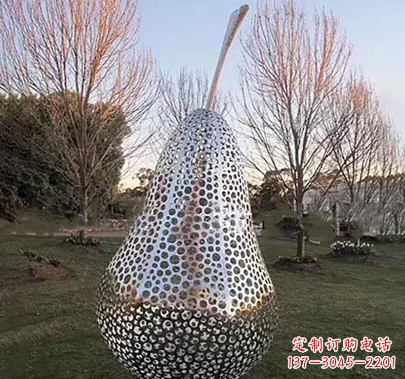 烟台不锈钢镂空水果雕塑精美绝伦