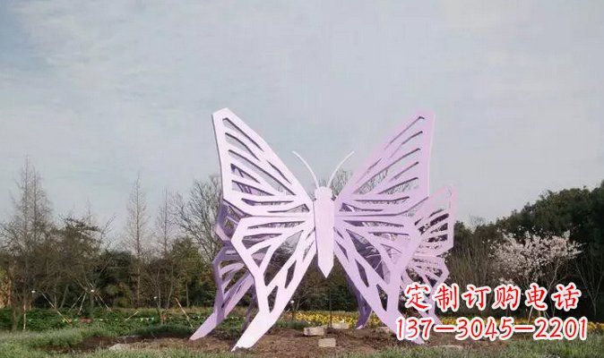 烟台不锈钢蝴蝶雕塑美丽的艺术装点