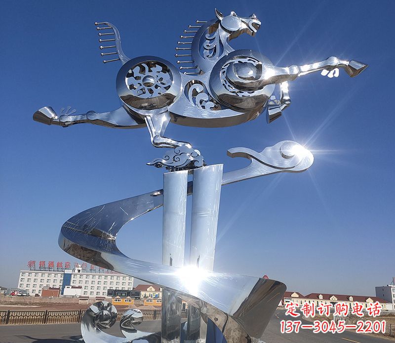 烟台不锈钢马踏飞燕雕塑——精美的艺术品