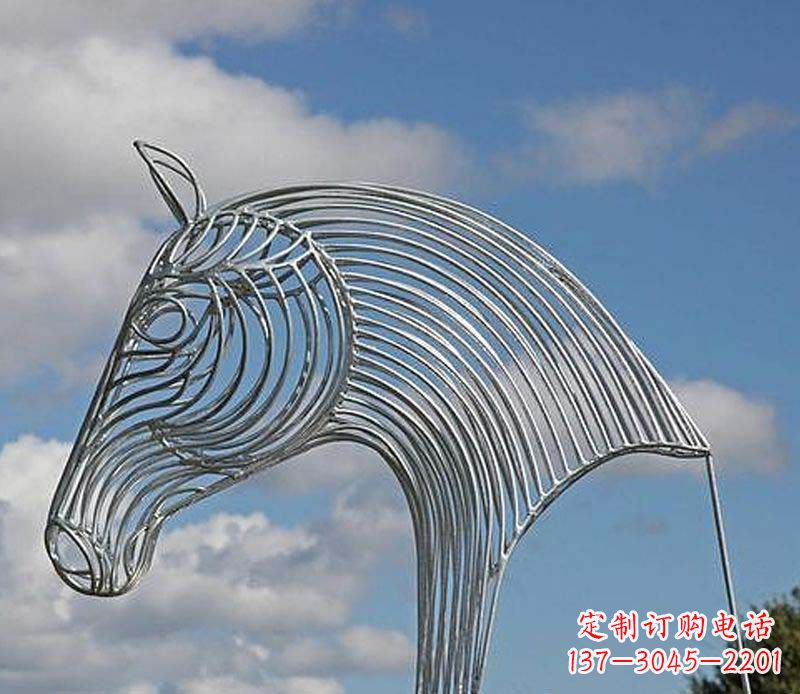 烟台不锈钢马头雕塑抽象雕塑的新突破