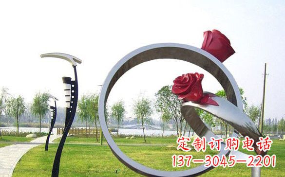 烟台不锈钢玫瑰花戒指