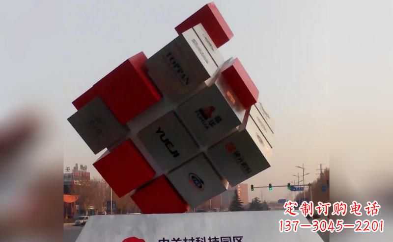 烟台不锈钢魔方雕塑艺术精灵的精彩表现