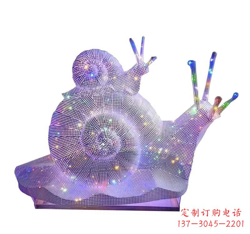 烟台不锈钢蜗牛雕塑一件精美的艺术品
